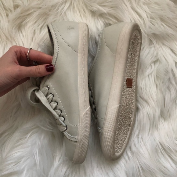 Frye Mindy Low Lace Leather Sneakers Size 6 - Picture 2 of 6